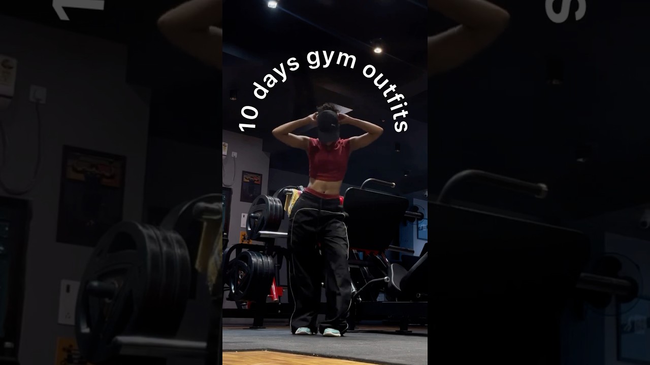 10 days Gym outfits DAY 1  