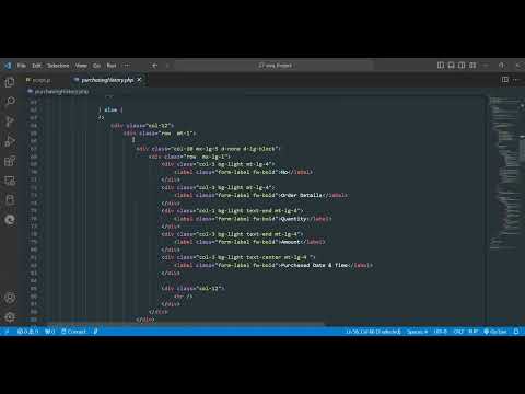 Task 35 - Design a responsive purchase history page using HTML, CSS, JavaScript and Bootstrap.