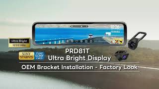 🔥 PORMIDO 2025 New Release! PRD81T Ultra Bright OEM Mirror Dash Cam
