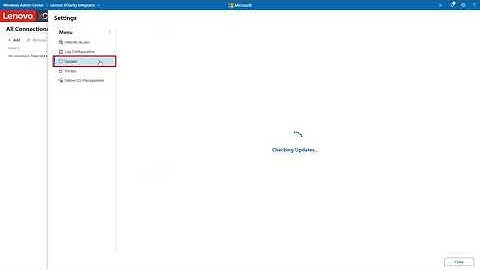 Configuring LXCI for Windows Admin Center