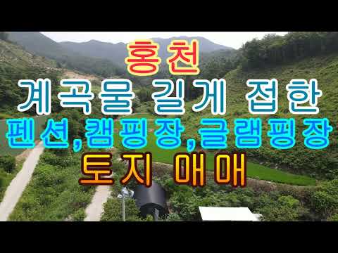 홍천 계곡물 길게 접한 펜션 캠핑장 <strong>별장</strong> 토지 매매 2549제곱 771평 2억1500만