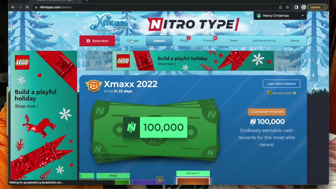 Nitro Type, Competitive Typing Game