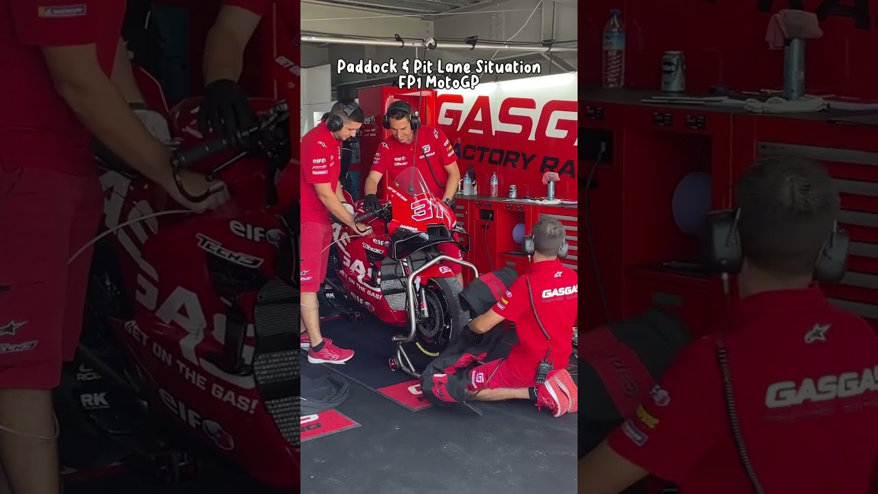 Paddock & Pit Lane State of affairs FP1 MotoGP
