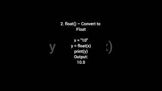 Python Type Casting Explained 🐍 | int(), float(), str(), bool() | Python Basics # #coding #pycode