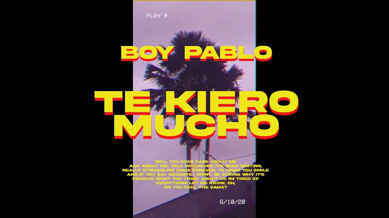 Boy Pablo TKM Music Video (instrumental) YouTube