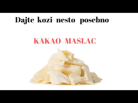 Video: Kako Se Koristi Kakao Maslac U Pecivima