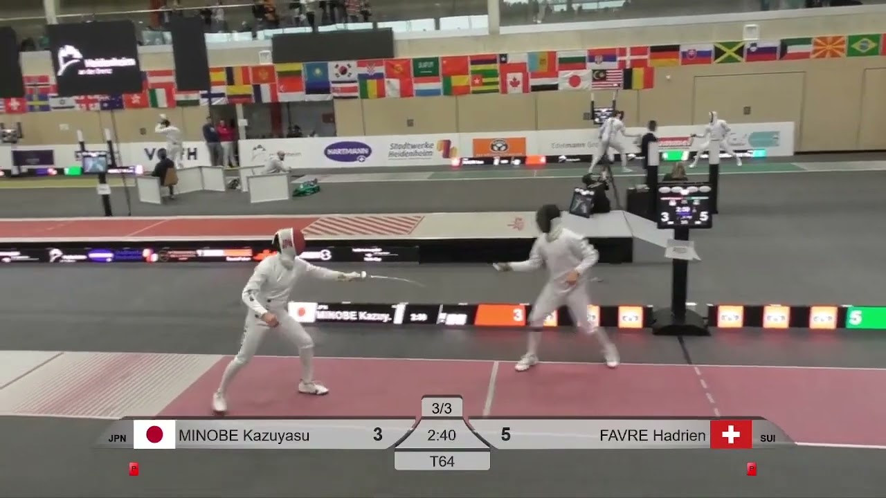 2025 98 SME Coupe du Monde, Heidenheim MINOBE Kazuyasu vs FAVRE Hadrien