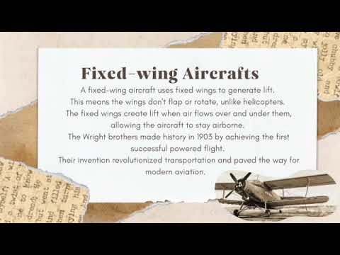 Milestones in Aviation: Hot Air Balloons, Gliders, Fixed-Wing Aircraft, Rotary-Wing Aircraft