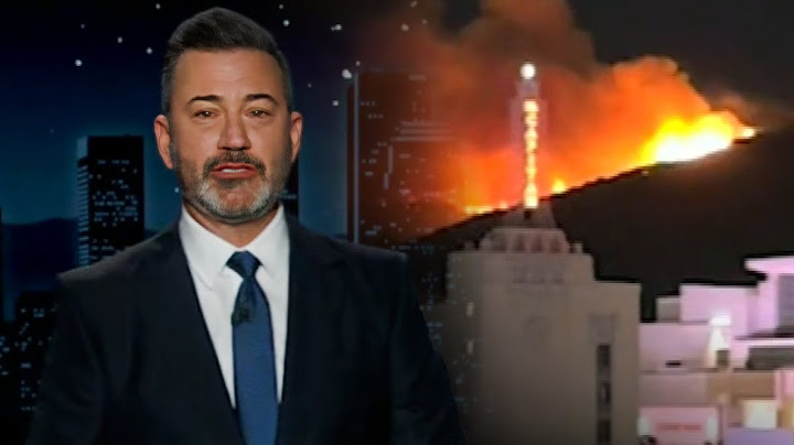 Jimmy Kimmel in Tears During Monologue About LA Wildfires