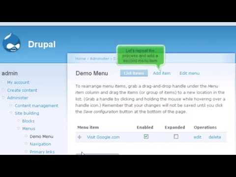 8) How to create menus in Drupal by Gecko Websites
