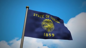 Oregon Flag Waving - DaVinci Resolve Fusion - 3d Animation