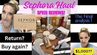 SEPHORA SALE HAUL SPEED REVIEWS What I LOVE & What I REGRET + a look at my BUDGET or lack thereof.