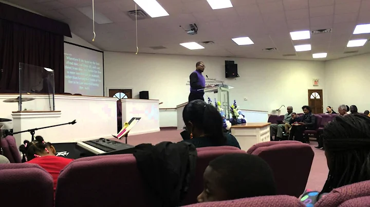 Brother in Christ, Minister Andre Bonner, giving t...