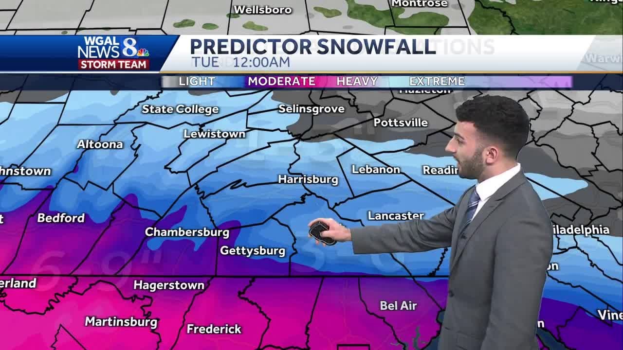 Hour by hour forecast: snowfall - YouTube