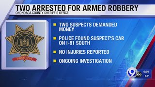 Two arrested after armed robbery of Onondaga Nation Smoke Shop