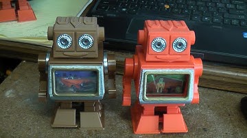 Demo of 3d printed Lenticular TV robot project.