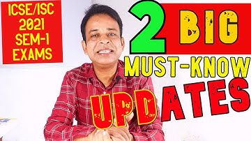 2 Big ICSE/ISC 2021 Semester-1 MCQs Exam Updates-Offline Exams on ONLINE Exams Rules cannot Possible