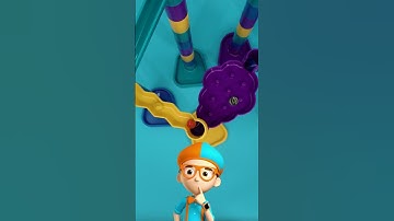 The Ultimate marble race ! Guess which one will win !  #blippi #shorts #marbles #race