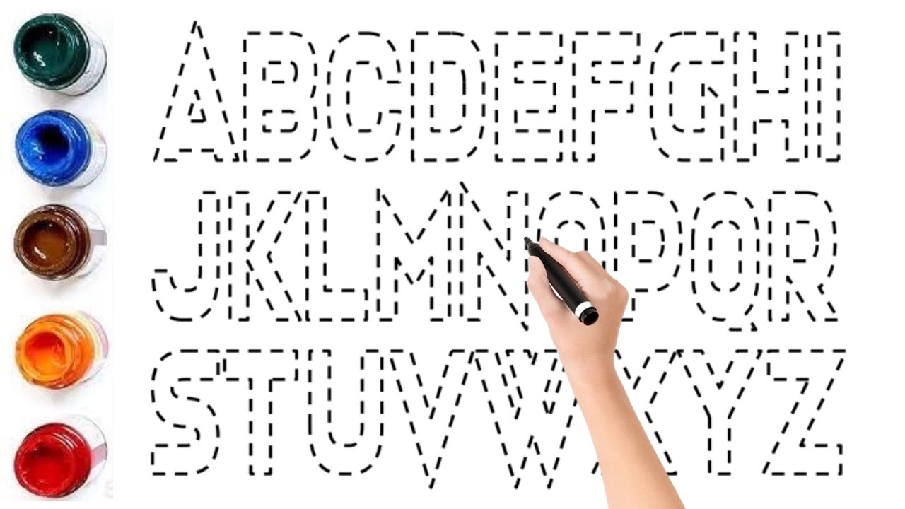 Kids Learning ABC | Alphabet A to Z Writing, Drawing & Coloring for ...