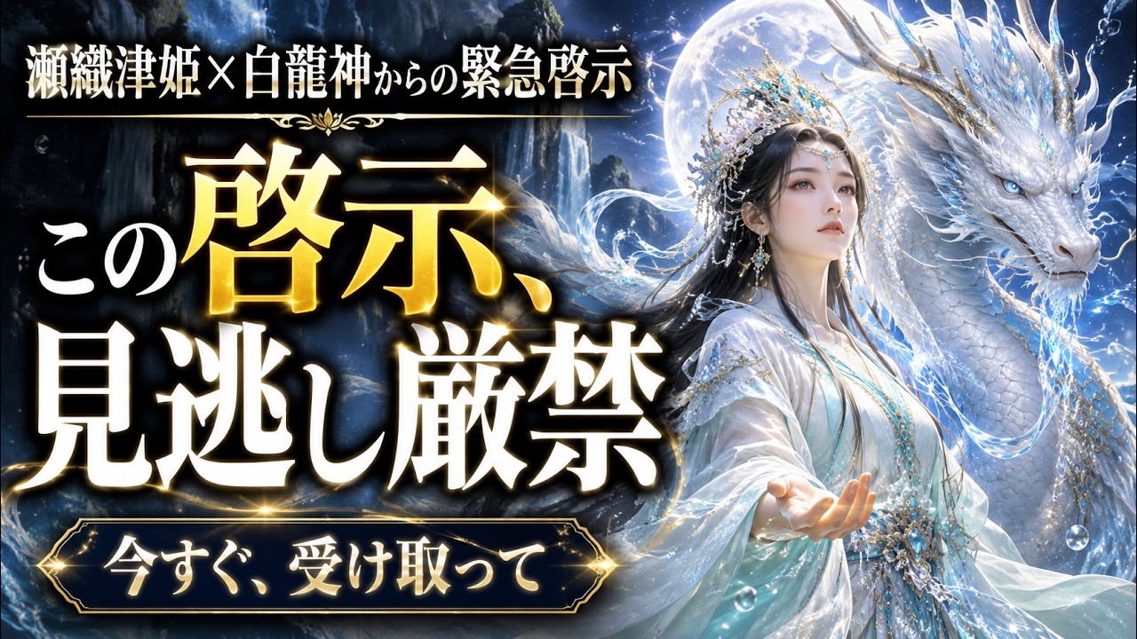 瀬織津姫様×龍神様｜開運啓示チャンネル - YouTube