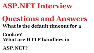 ASP.NET Interview Questions and Answers | What are HTTP handlers in ASP.NET