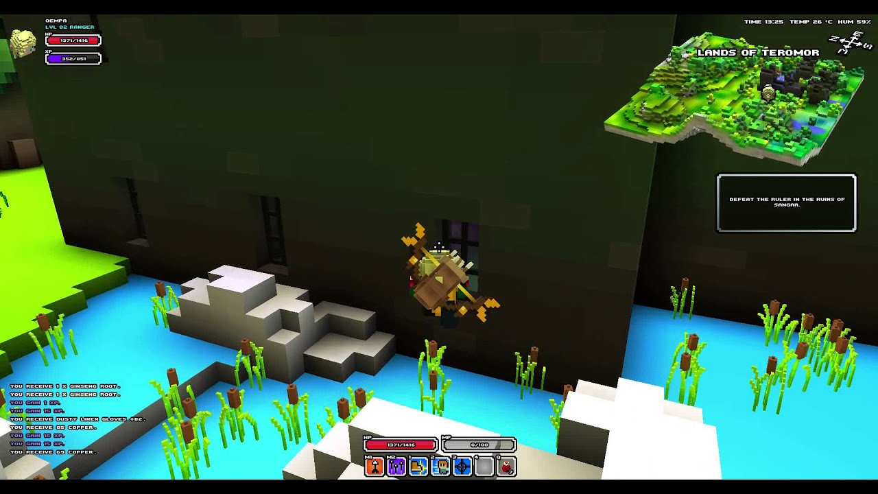 [Cube World] Ranger - clipping through dungeon windows glitch - YouTube
