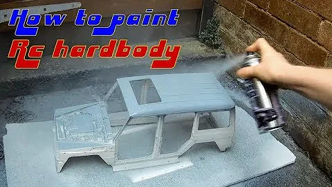How to paint RC hardbody Part 1 & spray painting tips