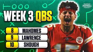 Week 3 Fantasy Lineup Breakdown: MUST START & BENCH QBs! | 2026 Fantasy Football Advice