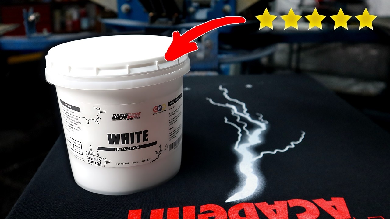 Screen Print White ink like a Pro! (Step by Step)