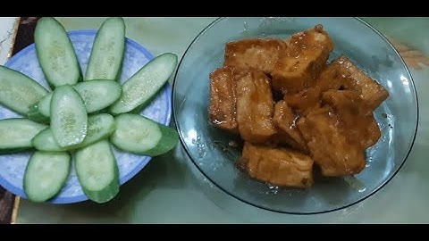 #8 Cách làm món Tàu hủ khìa nước dừa chay| Bếp Nhà Yêu Thương