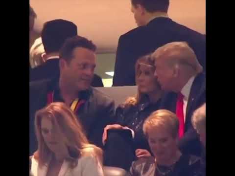 Vince Vaughn seen with President Trump at college football ...