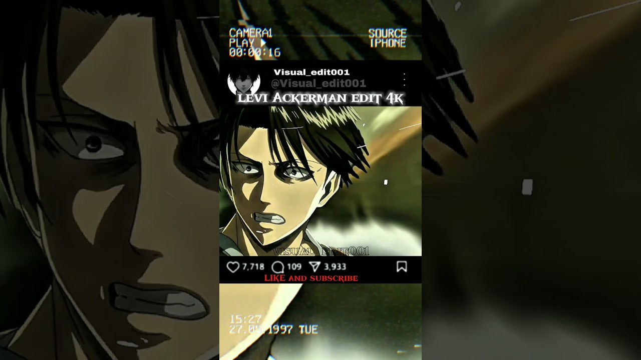 LEVI ACKERMAN EDIT ☠️🥶🥶||VISUAL_EDIT001