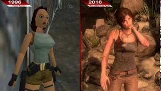 Evolution of tomb raider games 1996-2018