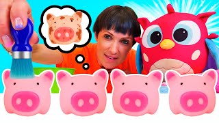 видео: Приключения в саду для малышей! Маша Капуки и совенок собирают урожай и играют с маленькими хрюшками картинка: Приключения в саду для малышей! Маша Капуки и совенок собирают урожай и играют с маленькими хрюшками