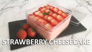 Ide Jualan Dessert Cantik Kekinian 2023 - Strawberry Cheesecake (Stroberi Dessert Box)