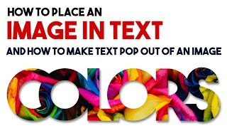 How to place an image in text and how to make watermarks for your images