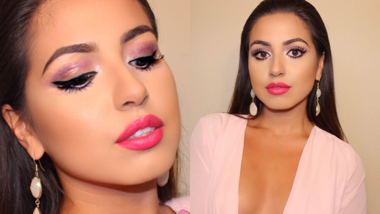 Pink Purple Summer Glam Makeup Tutorial YouTube