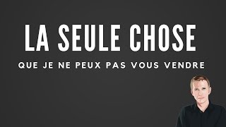 La Seule Chose Que Je Ne Peux Pas Vous Vendre Lancement Jam