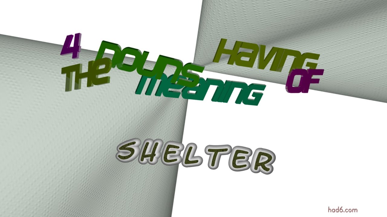 shelter 7 nouns which are synonyms to shelter (sentence examples