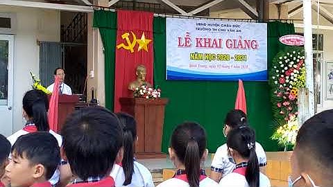 Lễ chào cờ ngày khai giảng_Trường TH Chu Văn An. Năm học: 2020 - 2021