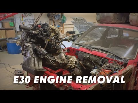 BMW E30 Engine Removal | BMW E30 Restoration Project Part 5