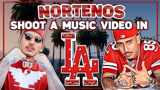 NORTENOS SHOOT A MUSIC VIDEO IN (LA)-Yup The Nortenos Are Coming Be Trucha Trying To Take Over LA