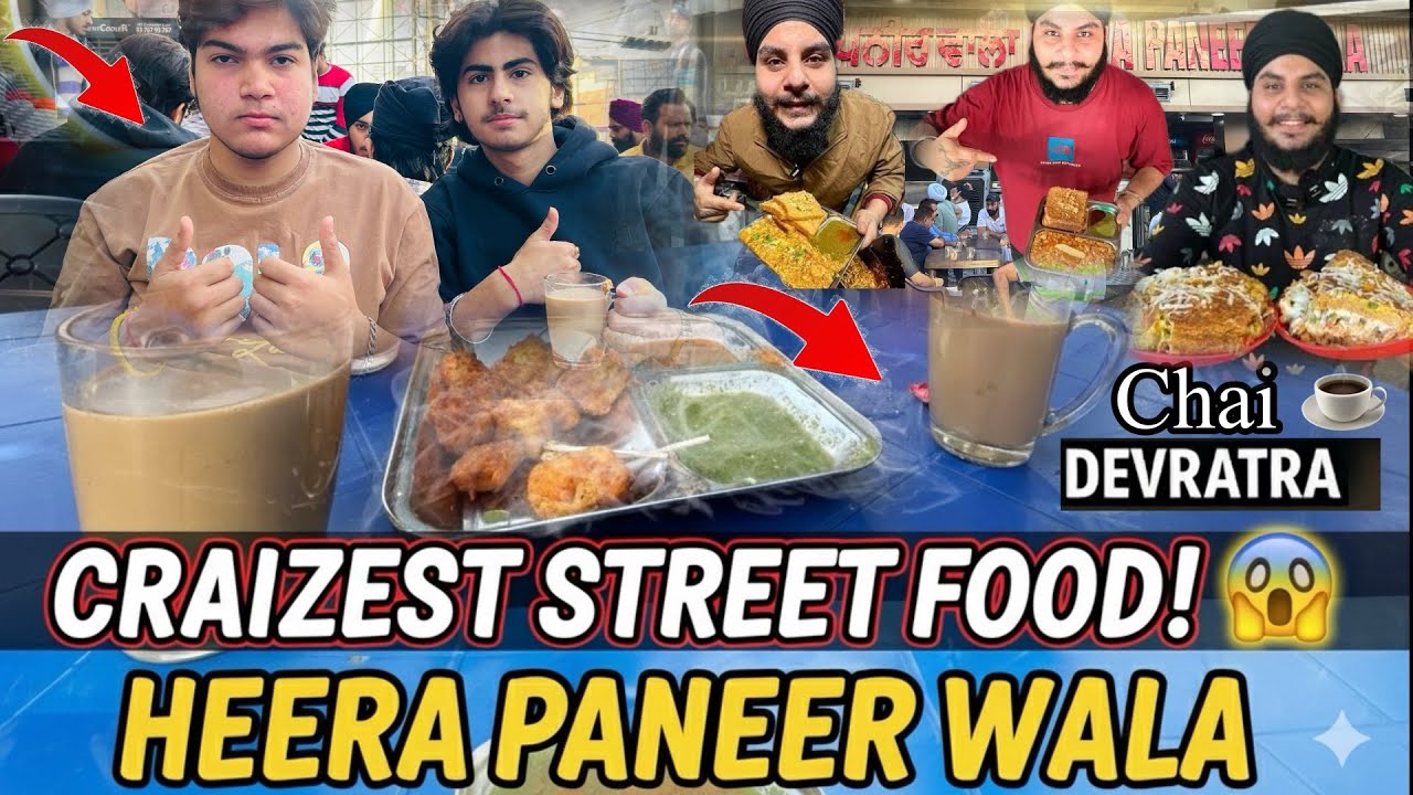“Amritsar Ka Heera Paneerwala 🔥 Paneer Pakoda & Chai Combo OP 😋 | Dev Ratra Vlogs 