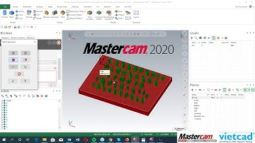 Mastercam 2020 Solid Boolean