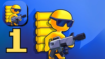 Gun Rush - Shooting Battle - Gameplay Walkthrough Tutorial Part 1 Mobile Game (Android, iOs)