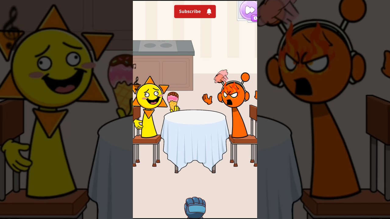 sprunki in new cool cafe