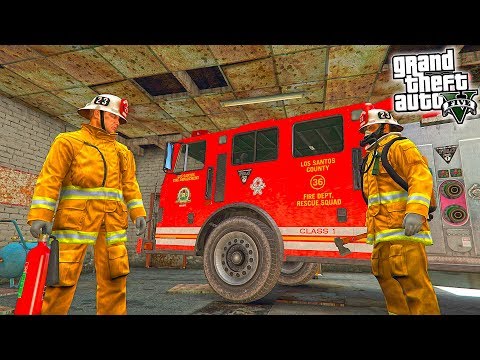 GTA 5 FIREFIGHTER  LIFE  MOD * Скрипт Мод Как Стать Пожарным в ГТА * GTA 5 MODS