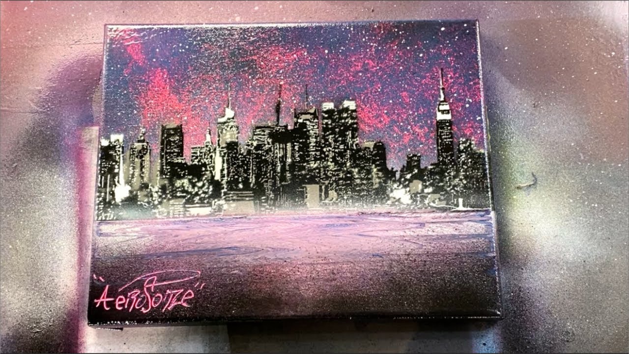 NYC Spray Paint Art by Aerosotle YouTube