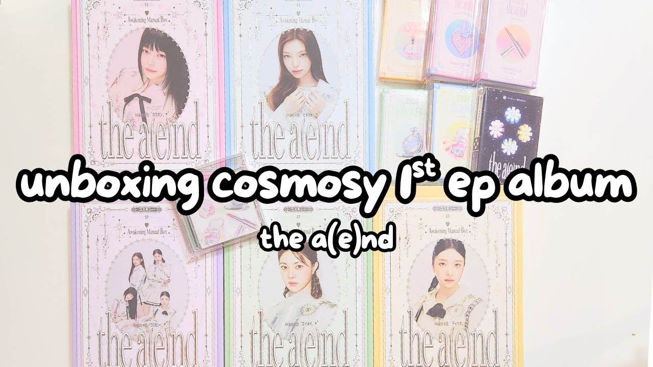 Unboxing cosmosy 1st ep album - the a(e)nd ✿ mini jewel case
