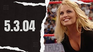 WWE Raw  - 05.03.04 - Trish Stratus \u0026 Christian \u0026 Tomko Crash the Highlight Reel